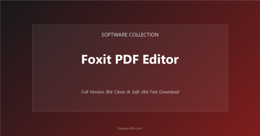 Foxit PDF Editor featured.png