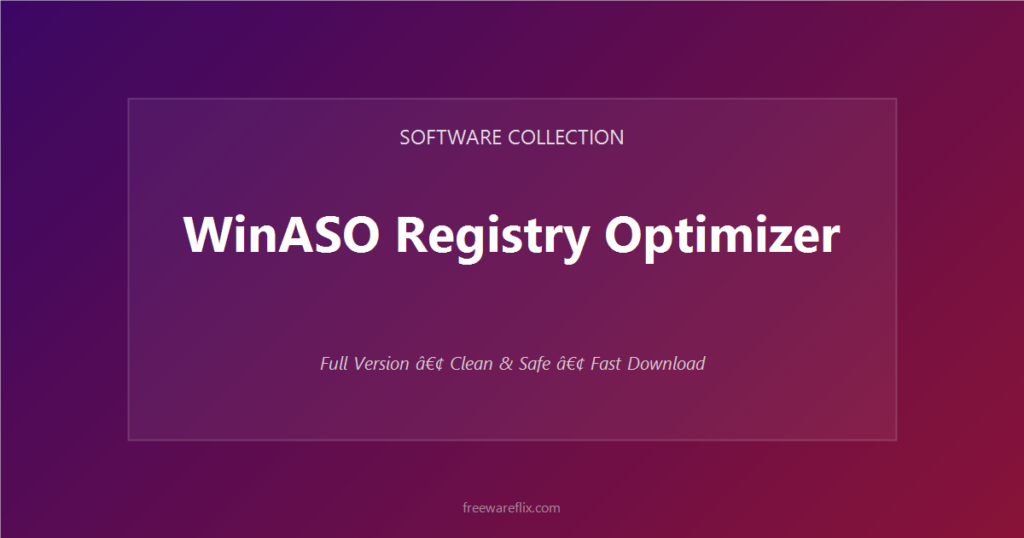 WinASO Registry Optimizer featured.png
